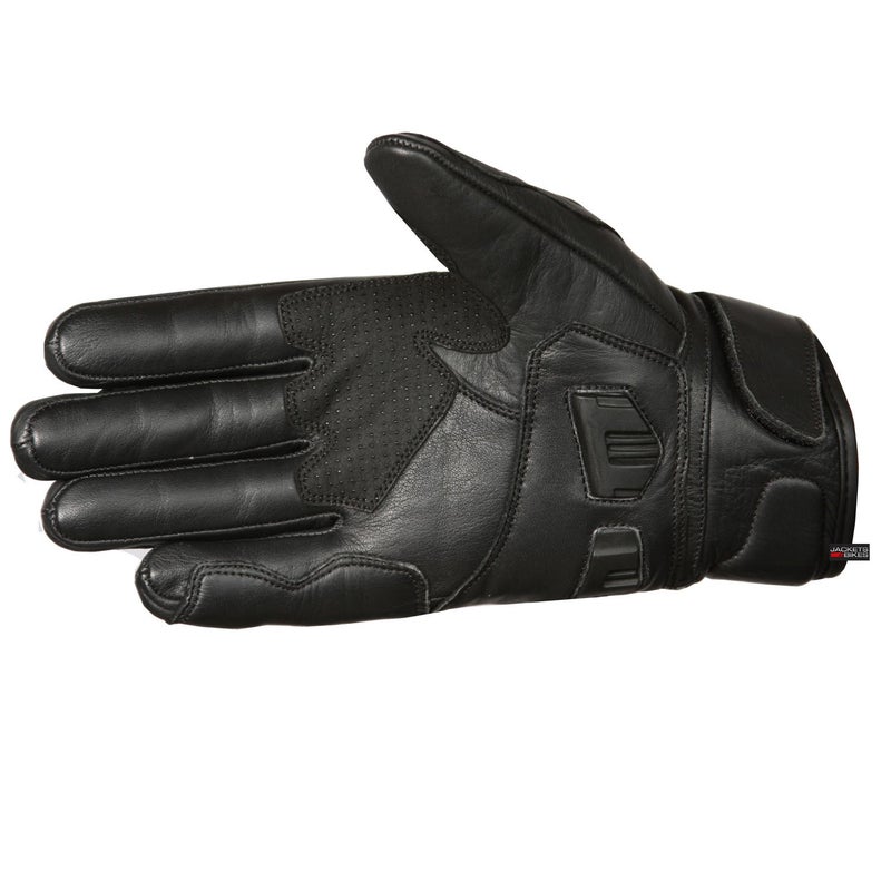 Jackets 4 Bikes Motorcycle Gloves - Premium Cowhide Leather Glove for Men Women, Touch Screen - Palm Sliders, Street Powersports Black L - Image 2